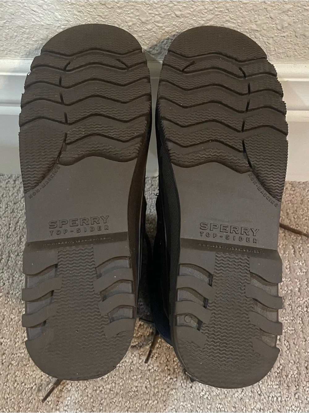 Sperry Navy and Brown Women's Winter Duck Boots